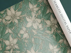 Floral Sage Green